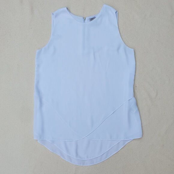 Chico's white sheer sleeveless blouse - Picture 3 of 9